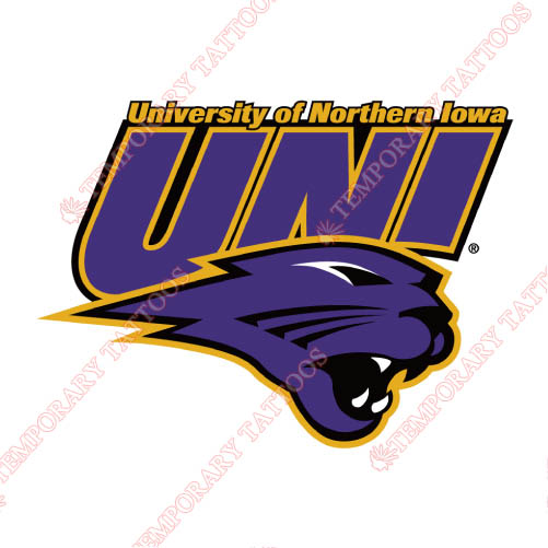 Northern Iowa Panthers Customize Temporary Tattoos Stickers NO.5675